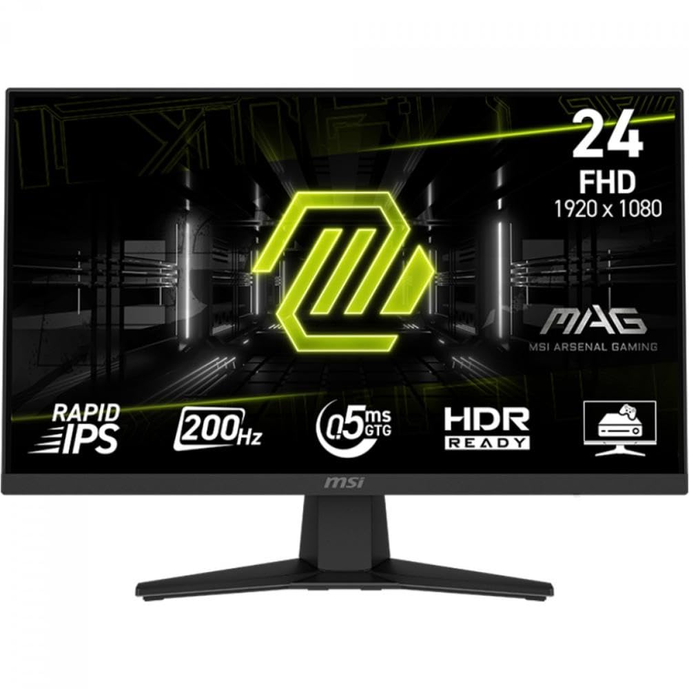 Monitor Gamer MSI MAG 244F, 24 Pol, Full HD, Rapid IPS, 0.5ms